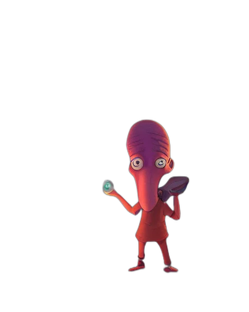 creature, staff, animal, food, concept art, 3d render, pixel art, cartoon transparent PNG cut-out
