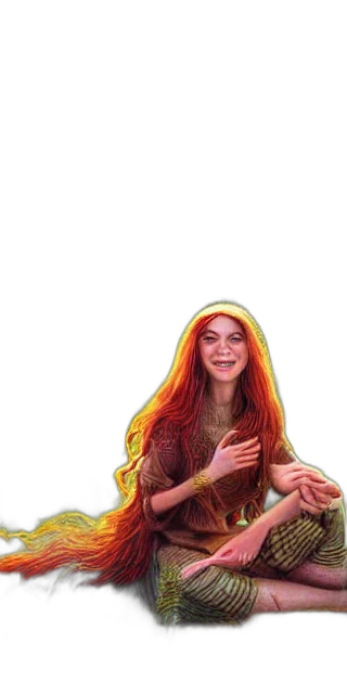 dress, hair, creature, fantasy art, concept art, pixel art, photorealistic, fire transparent PNG cut-out