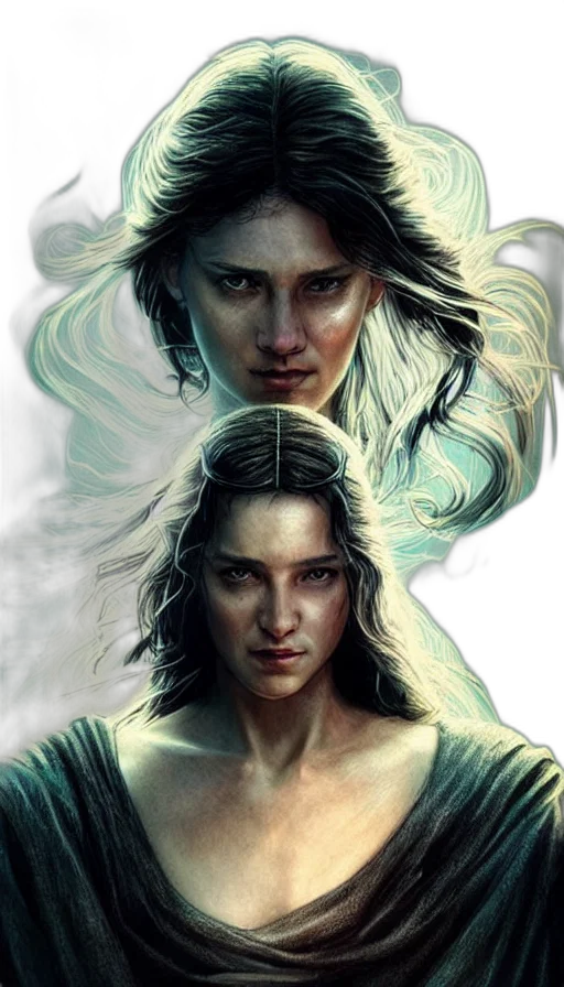 fantasy art, comic book art, concept art, photorealistic transparent PNG cut-out