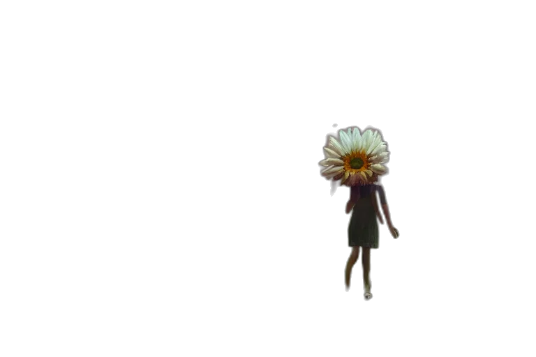 flower, umbrella, staff, dress, pixel art, concept art, 3d render, anime transparent PNG cut-out
