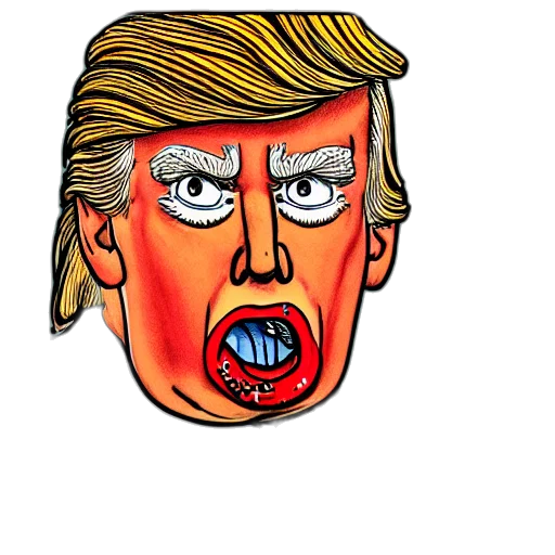 mask, face, cartoon, comic book art, photorealistic, concept art, close, portrait transparent PNG cut-out