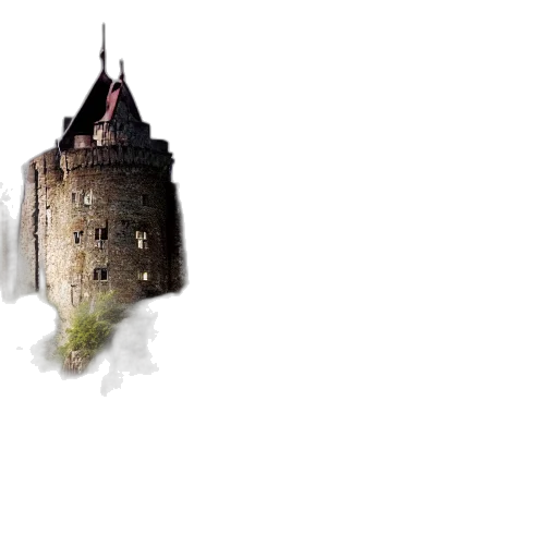 building, concept art, photorealistic, fantasy art, 3d render, fog, outer space, photo transparent PNG cut-out
