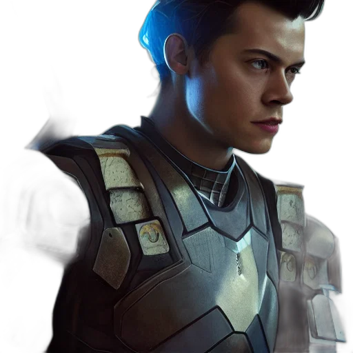 jacket, face, robot, concept art transparent PNG cut-out