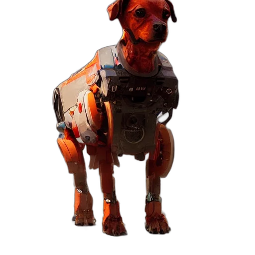 robot, animal, creature, staff transparent PNG cut-out