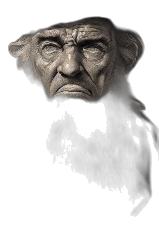 face, mask, staff, creature transparent PNG cut-out