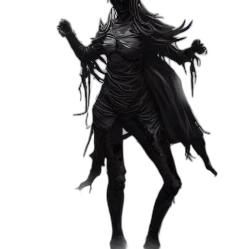 creature, staff, mask, dress transparent PNG cut-out