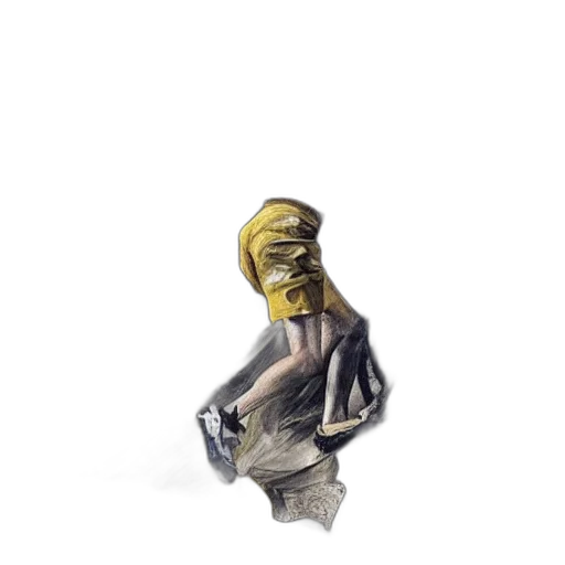 mask, dress, creature, umbrella transparent PNG cut-out