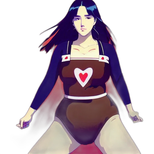 dress, concept art, fantasy art, anime, pixel art, red, colorful, beautiful transparent PNG cut-out