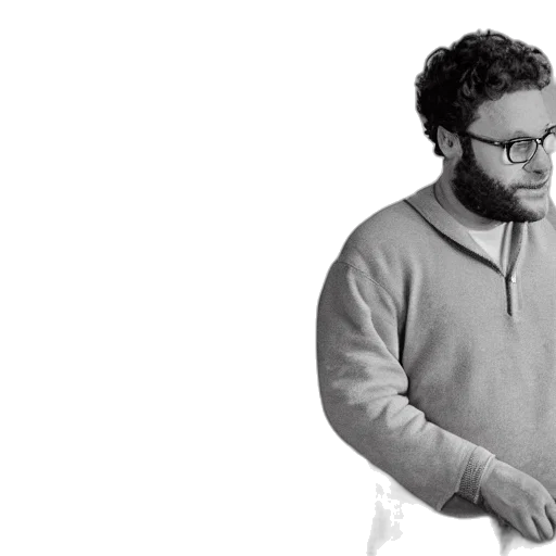 jacket, staff, seth, rogen, directing, ingmar, bergman, style transparent PNG cut-out