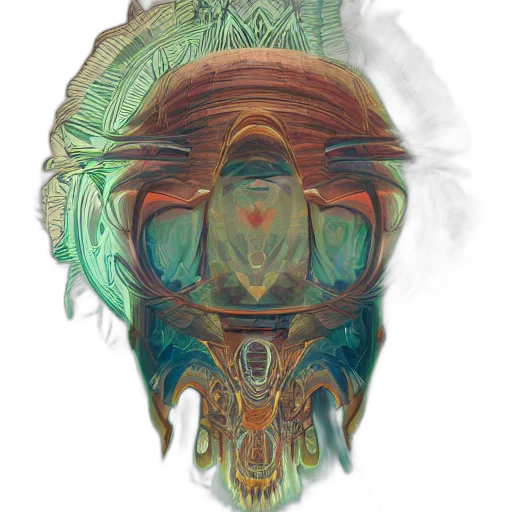 mask, face, creature, crown transparent PNG cut-out