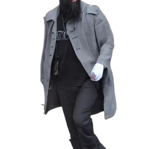 jacket, staff, concept art, 3d render transparent PNG cut-out