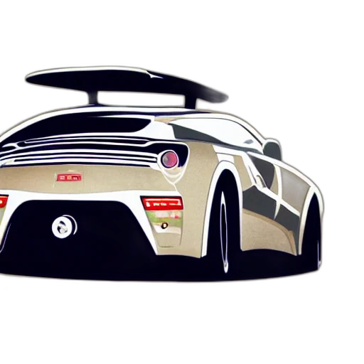 car, concept art, photorealistic, 3d render transparent PNG cut-out