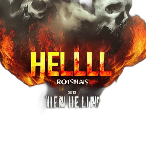 concept art, 3d render, fire, hell transparent PNG cut-out