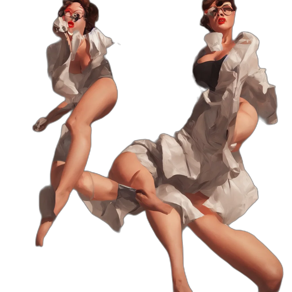dress, concept art, photorealistic, comic book art, 3d render, red, monochrome, modern transparent PNG cut-out