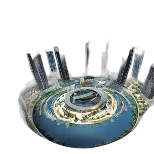 3d render, concept art, photorealistic, arch transparent PNG cut-out