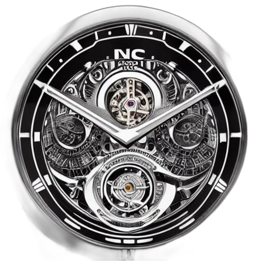retro, futuristic, tourbillon, watch transparent PNG cut-out