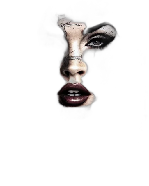 face, mask, crown, jewelry, photorealistic, pencil sketch, fantasy art, 3d render transparent PNG cut-out