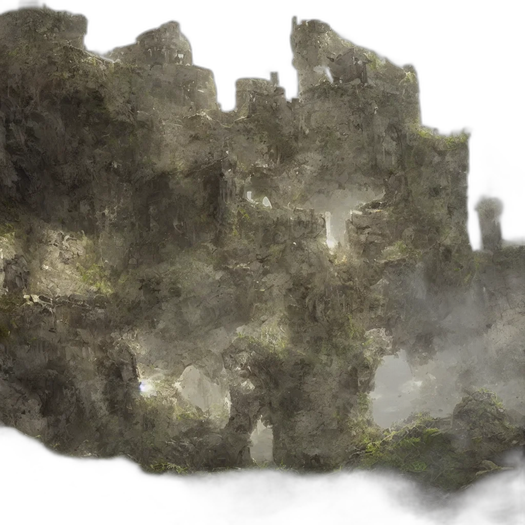 crown, sword, dragon, building, concept art, 3d render, fantasy art, photorealistic transparent PNG cut-out