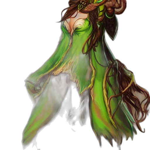 staff, dress, fantasy art, concept art transparent PNG cut-out