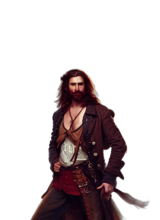 jacket, sword, fantasy art, concept art transparent PNG cut-out