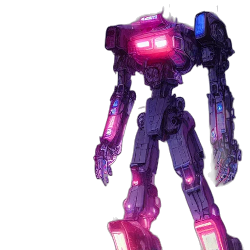 robot, weapon, staff, concept art transparent PNG cut-out