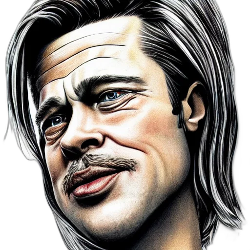 face, hair, comic book art, photorealistic transparent PNG cut-out