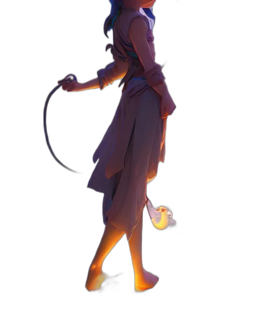 staff, dress, weapon, jacket, concept art, fantasy art, pixel art, 3d render transparent PNG cut-out