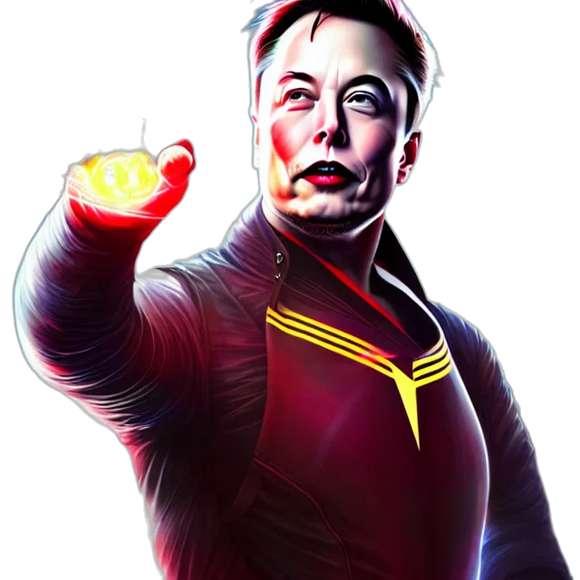 staff, face, comic book art, concept art, pixel art, fantasy art, outer space, elon transparent PNG cut-out
