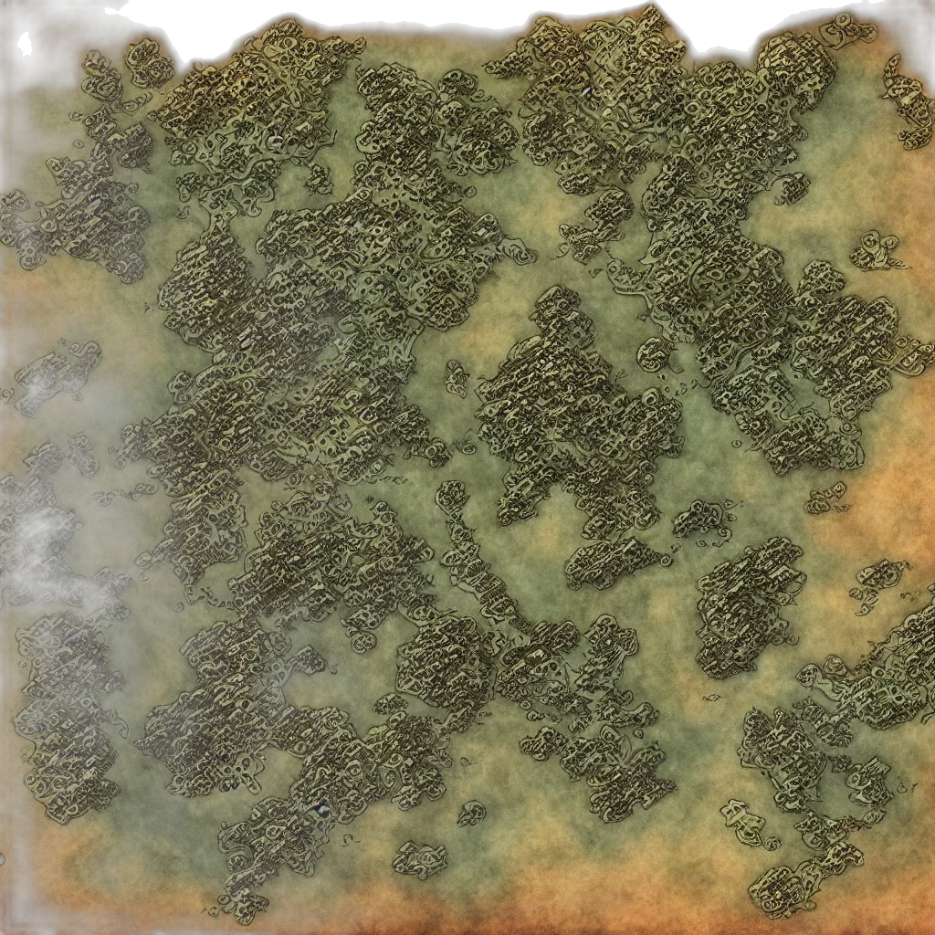 food, tree, dragon, crown, 3d render, photorealistic, fog, underwater transparent PNG cut-out