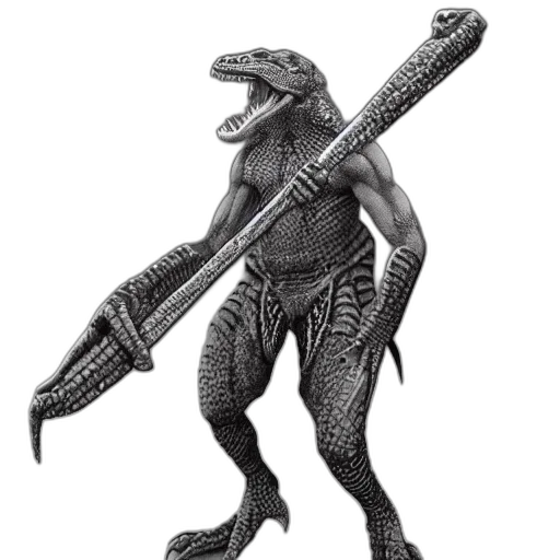 creature, dragon, animal, staff, concept art, 3d render, fantasy art, tribal transparent PNG cut-out