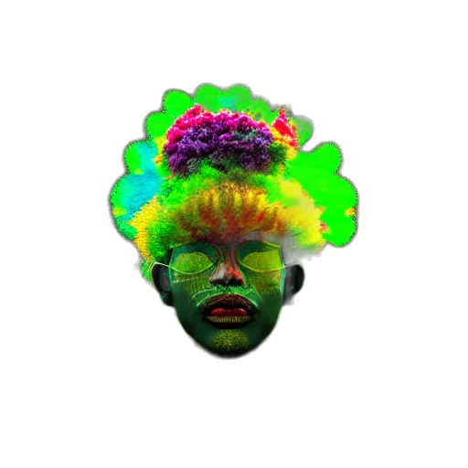 mask, face, creature, crown, pixel art, 3d render, concept art, photorealistic transparent PNG cut-out