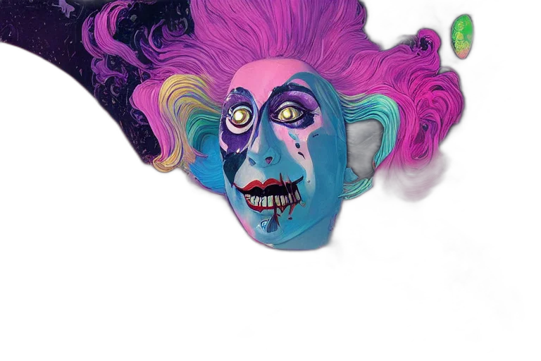 mask, face, creature, hair transparent PNG cut-out