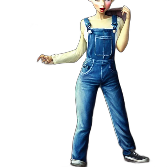 dress, staff, robot, jacket, concept art, 3d render, cartoon, photorealistic transparent PNG cut-out