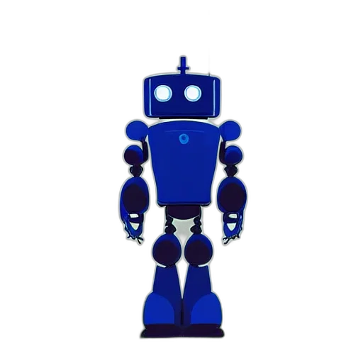 robot, staff, 3d render, concept art transparent PNG cut-out