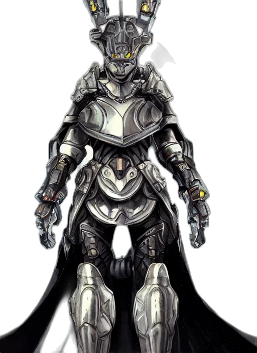 robot, concept art, fantasy art, comic book art, 3d render, monochrome, hyper, realistic transparent PNG cut-out