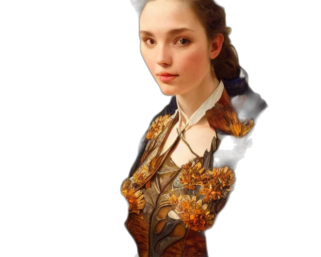dress, face, crown, jewelry, fantasy art, photorealistic, oil painting, concept art transparent PNG cut-out