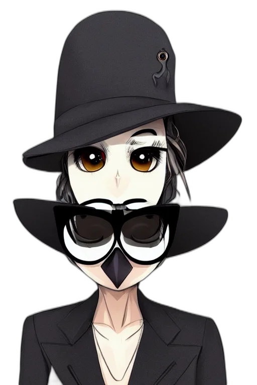mask, hat, staff, face, cartoon, anime, concept art, fantasy art transparent PNG cut-out