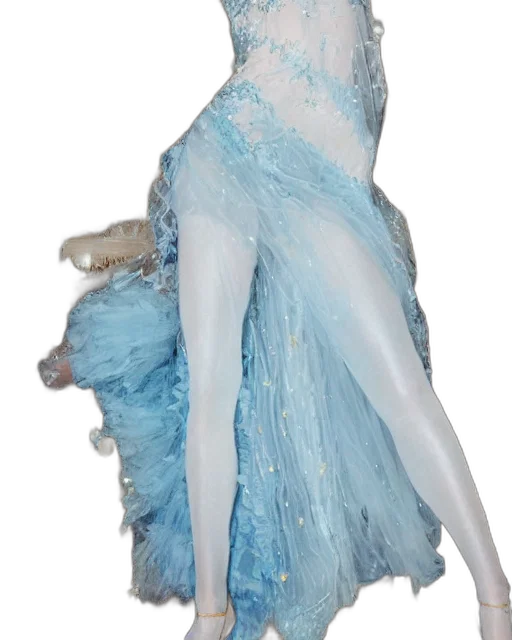 dress, staff, concept art, 3d render transparent PNG cut-out