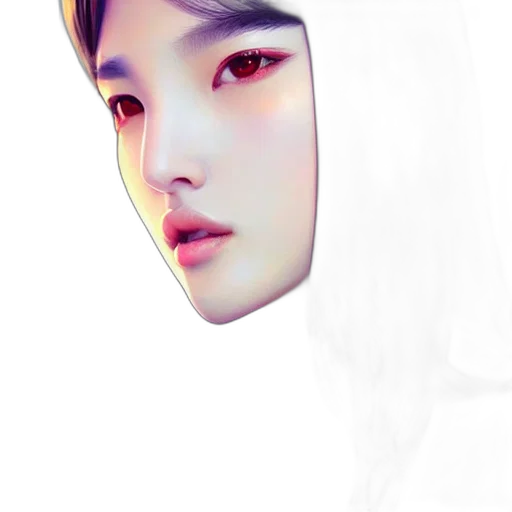face, mask, robot, creature, photorealistic, fantasy art, concept art, oil painting transparent PNG cut-out