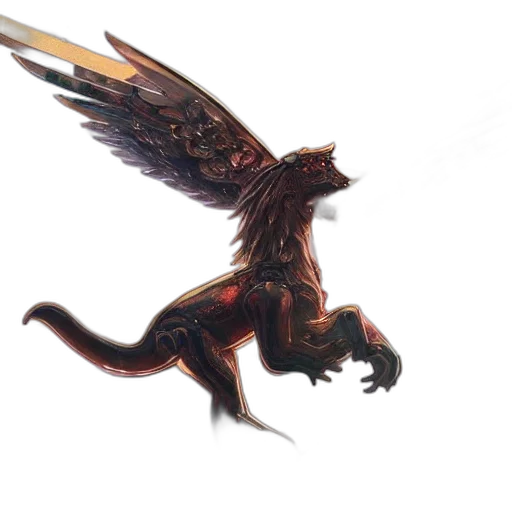 dragon, creature, animal, staff transparent PNG cut-out