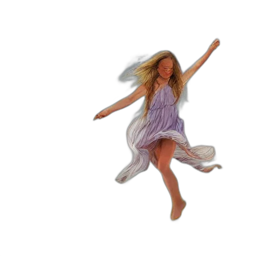 dress, hair, umbrella, photorealistic, 3d render, concept art, oil painting, underwater transparent PNG cut-out