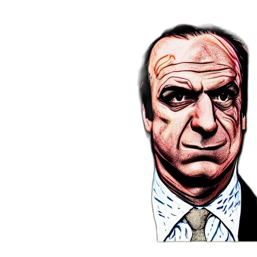 face, comic book art, cartoon, photorealistic, bilateral, half, split, portrait transparent PNG cut-out