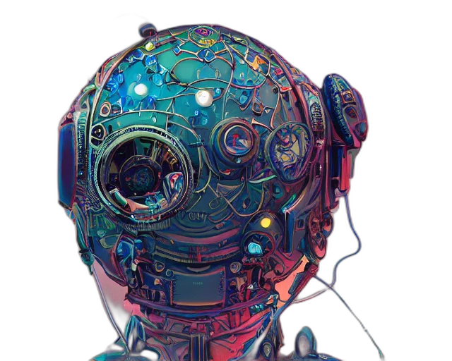 robot, mask, face, staff transparent PNG cut-out