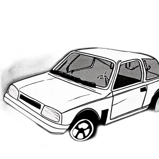 car, weapon, concept art, photorealistic transparent PNG cut-out