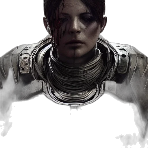 robot, face, mask, concept art transparent PNG cut-out