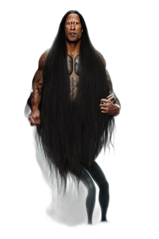 hair, creature, animal, staff, concept art, fantasy art, photorealistic, cartoon transparent PNG cut-out