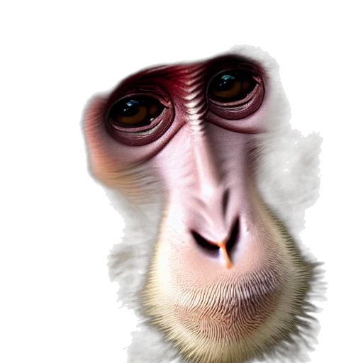 animal, face, creature, mask, photorealistic, 3d render, concept art, cartoon transparent PNG cut-out