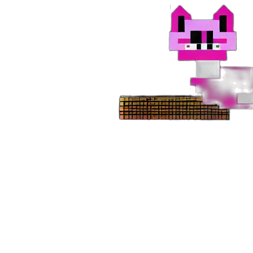 weapon, staff, animal, creature, pixel art, vaporwave, 3d render, concept art transparent PNG cut-out