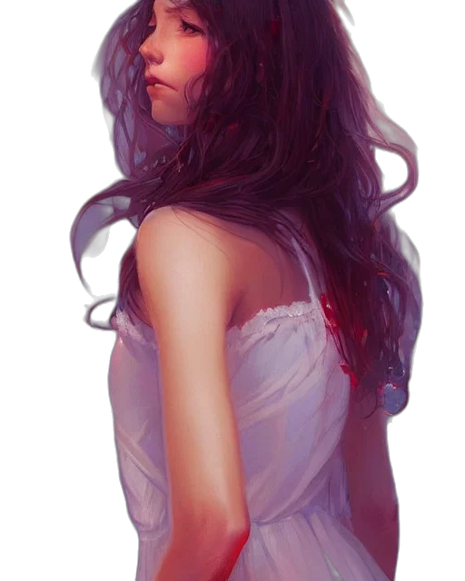dress, hair, face, crown transparent PNG cut-out