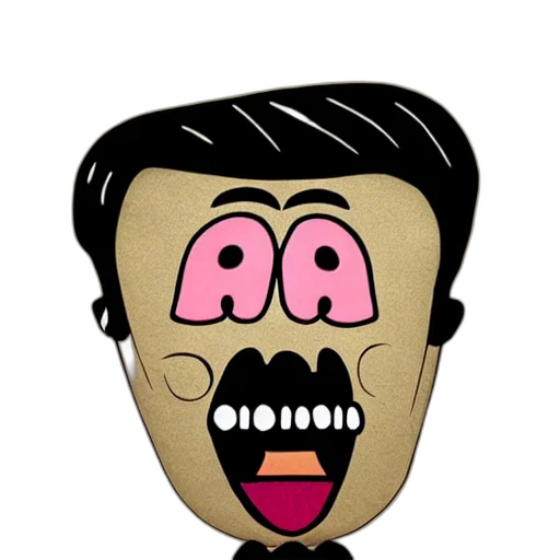 face, mask, staff, animal, cartoon, 3d render, concept art, pixel art transparent PNG cut-out
